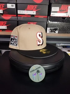 Exclusive New Era 59FIFTY Seattle Mariners Fitted Hat 7 5/8 - Picture 1 of 6