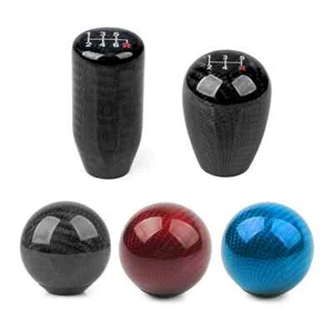 5/6 Speed Carbon Fiber Style Gear Shift Knob Shifter Lever Knob 8MM 10MM 12MM - Picture 1 of 29