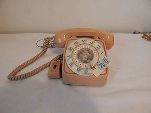 GTE Vintage Telefon Schreibtisch Drehfunktion hellbraun mit Lautstärkeregel Verstärker ta-20a - Bild 1 von 2