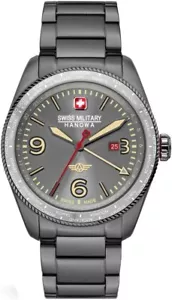 Reloj militar suizo Hanowa hecho en Suiza para hombre CIUDAD HALCÓN GMT doble hora SMWGH2100940 - Imagen 1 de 5