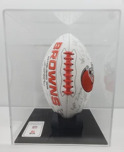 2021 NFL Rawlings Signature Football with display case CLEVELAND BROWNS - Picture 1 of 10