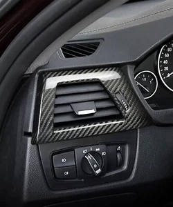 100% Echt Carbon Luftauslassrahmen Fahrerseite für BMW F30 F31 F32 F33 F36 M3 M4 - Picture 1 of 7