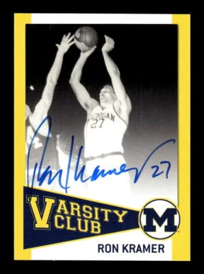 2004 TK Legacy Michigan Wolverines #VC7 Ron Kramer Varsity Club Autographs - Image 1 of 2