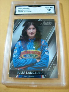 JULIA LANDAUER 2017 ABSOLUTE SPECTRUM ROOKIE RC # 48/299 RACING CALIFICADO 10 L@@@K - Imagen 1 de 2