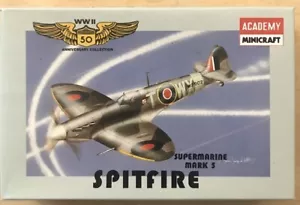 1/144 ACADEMY MINICRAFT WWII BRITISH SUPERMARINE MK5 SPITFIRE FIGHTER PLANE - Bild 1 von 1