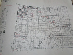 1961 WASHITENAW County MI MICHIGAN CONSERVATION MICHIGAN DNR MAP - Picture 1 of 1