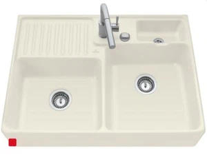 Villeroy & Boch Spülstein Doppelbecken Ivory Keramikmodul Aufsatz Spüle - Bild 1 von 9