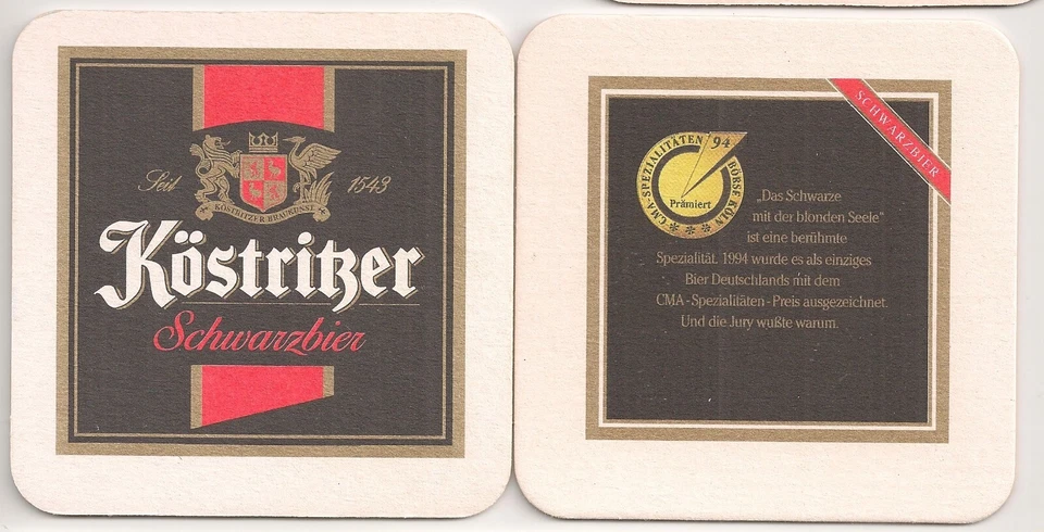 Köstritzer Bier - alter Bierdeckel "CMA-Spezialitäten-Preis 1994" - Bild 1 von 1