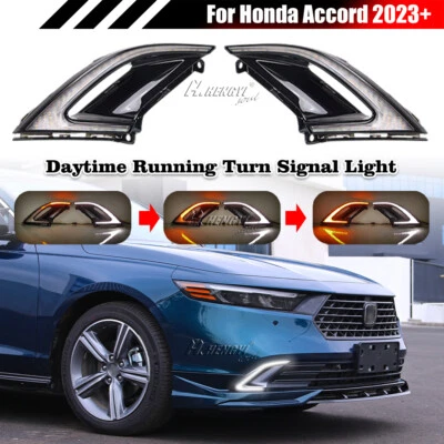 Luz antiniebla LED de actualización diurna señal de giro para Honda Accord 2023-25 Foto 1 de 4