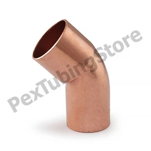 (10) 1" C x 1" Ftg 45-Degree Copper Street Elbows - Picture 1 of 1