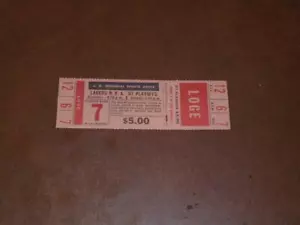 1967 LOS ANGELES LAKERS NBA BASKETBALL PLAYOFF FULL TICKET GAME 7 - Picture 1 of 2