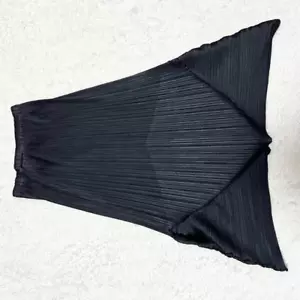 PLEATS PLEASE ISSEY MIYAKE Switching Skirt S1 Black Horizontal size 1 Used - Picture 1 of 10