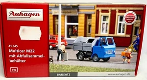 Auhagen 41645 Multicar M22 mit Abfallsammler  H0 Bausatz   NEUWARE - Bild 1 von 2