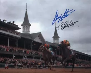 Silver Charm 1997 Ky Derby Photo #2 8 x 10 Dbl Signed Gary Stevens / Bob Baffert - Picture 1 of 1