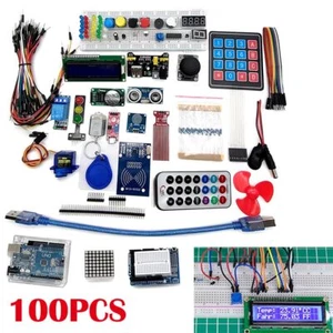 Kit de inicio inteligente para UNO R3 compatible con placa de pan de servomotor Arduino IDE - Imagen 1 de 12
