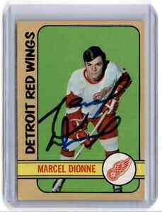 1972-73 Topps Auto Marcel Dionne Auto Detroit Red Wings #18