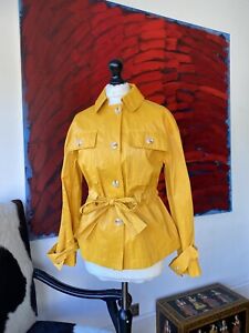 Topshop Yellow Rain Coat Waterproof Jacket Women’s Size 6-10 BNWT