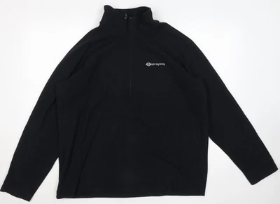Sprayway Men's Black Fleece 1/2 Zip Sweatshirt Size L Outdoor Pullover - Image 1 of 4