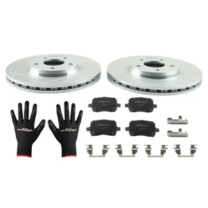 11.65" Front DrilledBrake Rotors+Pads Set for Saturn Aura 2007-09 S-55093 P-1160 - Picture 1 of 12