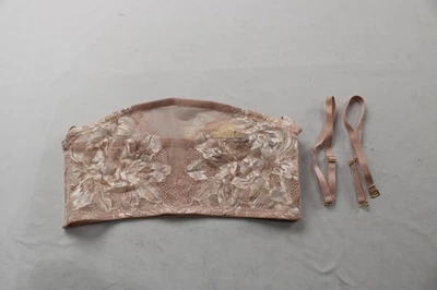 Sujetador bandeau de encaje semi transparente Cosabella Paradiso para mujer EH6 Mandorla grande nuevo con etiquetas Foto 1 de 4