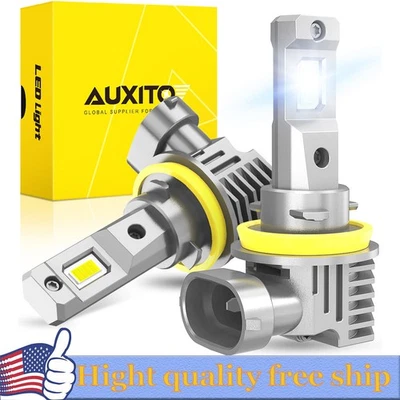 Kit de bombillas LED súper brillantes para faros H11 6500K blanco 60000LM haz alto/bajo EOOK Foto 1 de 4