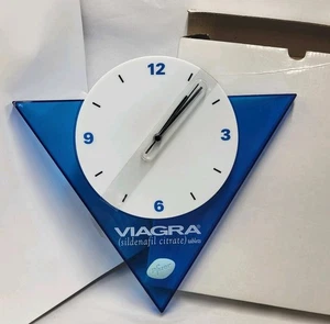 De colección NUEVO Reloj de Pared Viagra Farmacia Coleccionable Pfizer Raro Difícil de Encontrar 12" x 12" - Imagen 1 de 7