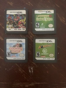 4 DS Titles - Cooking Mama, Mario Party DS, Bomberman DS, Professor Layton: UF - Picture 1 of 1