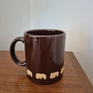 Waechtersbach Hippo Brown Mug Coffee Tea Cup Made In Spain Vintage - Picture 1 of 7