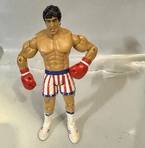 Rocky IV - Rocky 40th anniversary American Flag Trunks 7" Action Figure NECA NA - Picture 1 of 4