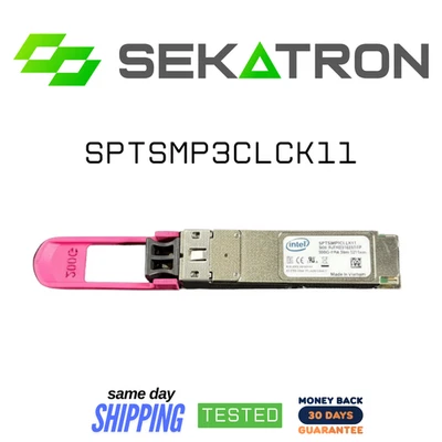 🔗 Intel SPTSMP3CLCK11 • 200G QSFP56 FR4 • 1310nm 3km • LC Duplex • Tested ✅ - Image 1 of 2