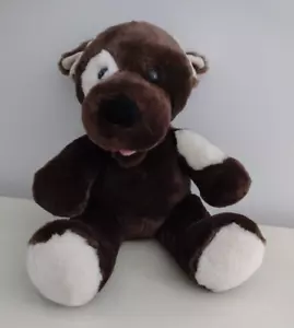 Costruisci un Orso Officina LIL Fudge Marrone Scuro Cucciolo Cane Macchie Bianche 14" Imbottito - Foto 1 di 9