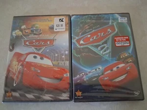 Walt Disney Pixar CARS 1 & 2 DVD Combo Lot NEW Sealed - Picture 1 of 2