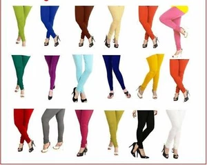 Indian Cotton Churidar Stretchable Yoga Ethnic Leggings for Women Free Size - Picture 1 of 29