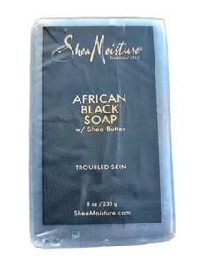 SheaMoisture African Black Soap Bar w/ Shea Butter For Severely Dry Skin- 8oz. - Picture 1 of 4