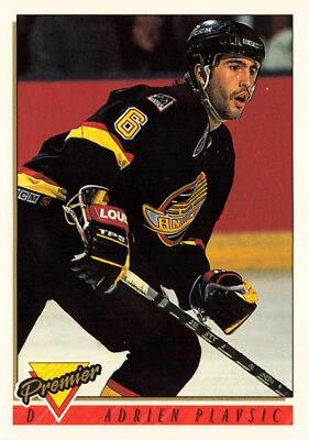 Adrien Plavsic 1993 Topps Premier #201 Vancouver Canucks - Image 1 of 2
