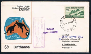 AUSTRALIA • 1965 • Inaugural Lufthansa Flight - Sydney to Frankfurt via Cocos Is - Photo 1/2