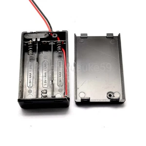 AAA x 2/3/4 Battery Holder Case Box Base With Cover & Switch ON/OFF & Lead Cable - Picture 1 of 5