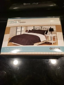 Bella Russo Queen 6pc Solid Sheet Set White NIP - Picture 1 of 5