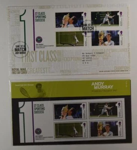 2013 ROYAL MAIL PRESENTATION FOLDER WIMBLEDON CHAMPION ANDY MURRAY FDC LOT 410* - Picture 1 of 1