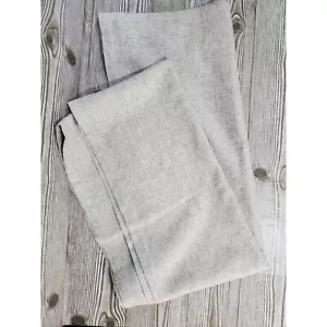 Zwei Paneele Stange Taschenvorhänge Grau/Weiß - Bild 1 von 3