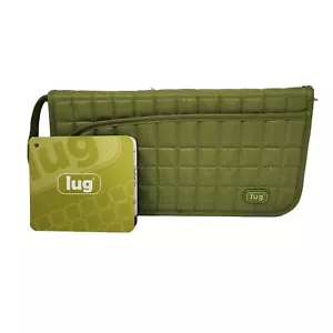 Lug Tango Passport Travel RFID Wallet Organizer Grass Green Quilted Wrist Strap - Picture 1 of 10
