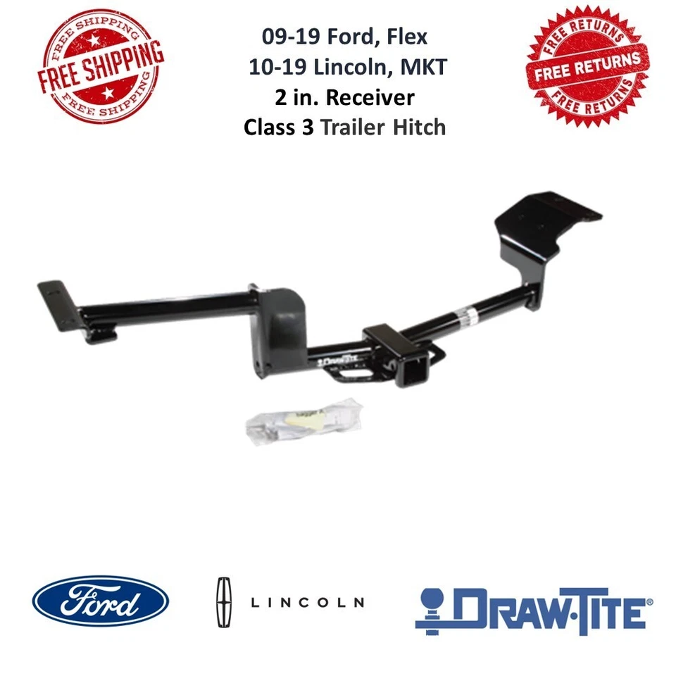 Приемник сцепного устройства Draw-Tite 75679 класса III, 2 дюйма для Ford Flex & Lincoln MKT - Изображение 1 из 4