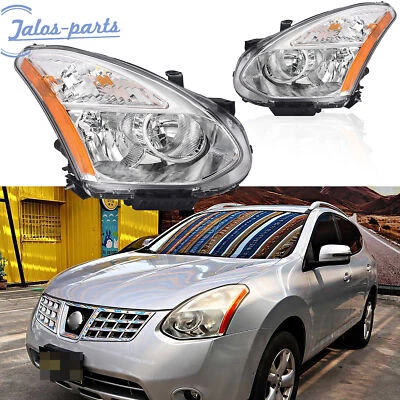 PARA NISSAN ROGUE 2008-2013 CONJUNTO FAROS CROMO ÁMBAR PAR Foto 1 de 4