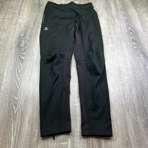 Salomon Advanced Skin Shield Pants Men's M Medium Black Pull On Ankle Zip - Picture 1 of 18