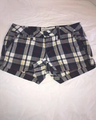 Pantalones cortos AEROPOSTALE a cuadros azules talla 00 Foto 1 de 4