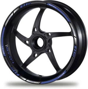 Yamaha MT-07 Motorcycle Wheel Decals Rim Stickers MT07 Stripes MT 07 Blue - Picture 1 of 2