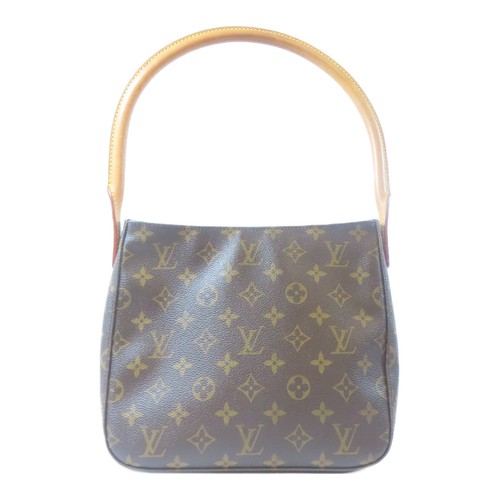 LOUIS VUITTON（LV） Borsa a tracolla Louis Vuitton LV GHW Looping MM M51146 Monogram Marrone