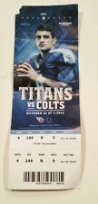 Tennessee Titans Ticket Stub vs Indianapolis Colts 2017 Football Marcus Mariota