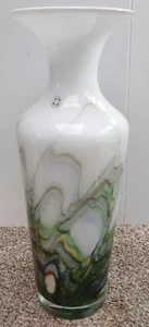 Vintage Handblown Art Glass Vase by Tarnowiec of Poland - 41cm Tall - Picture 1 of 14