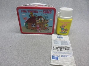 1984 PINK PANTHER LUNCHBOX & THERMOS Unused Condition #9.5 with Tags - Picture 1 of 7